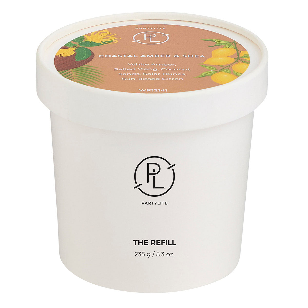 Coastal Amber & Shea Wax Refill on a white background.