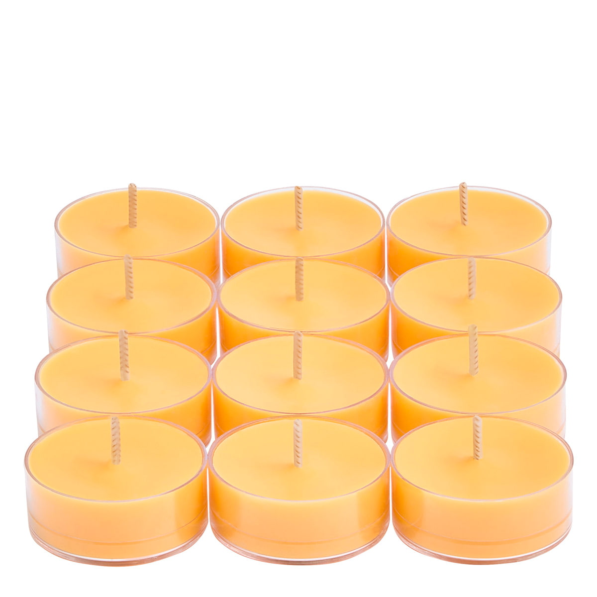 Sun Orchid Pineapple Dozen Tealights with a white background