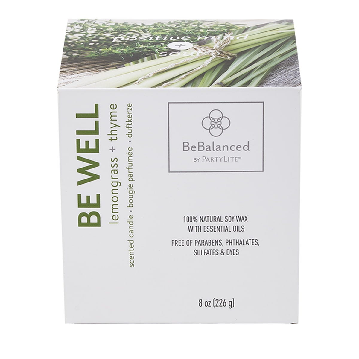 Be Well Lemongrass + Thyme Jar Candle