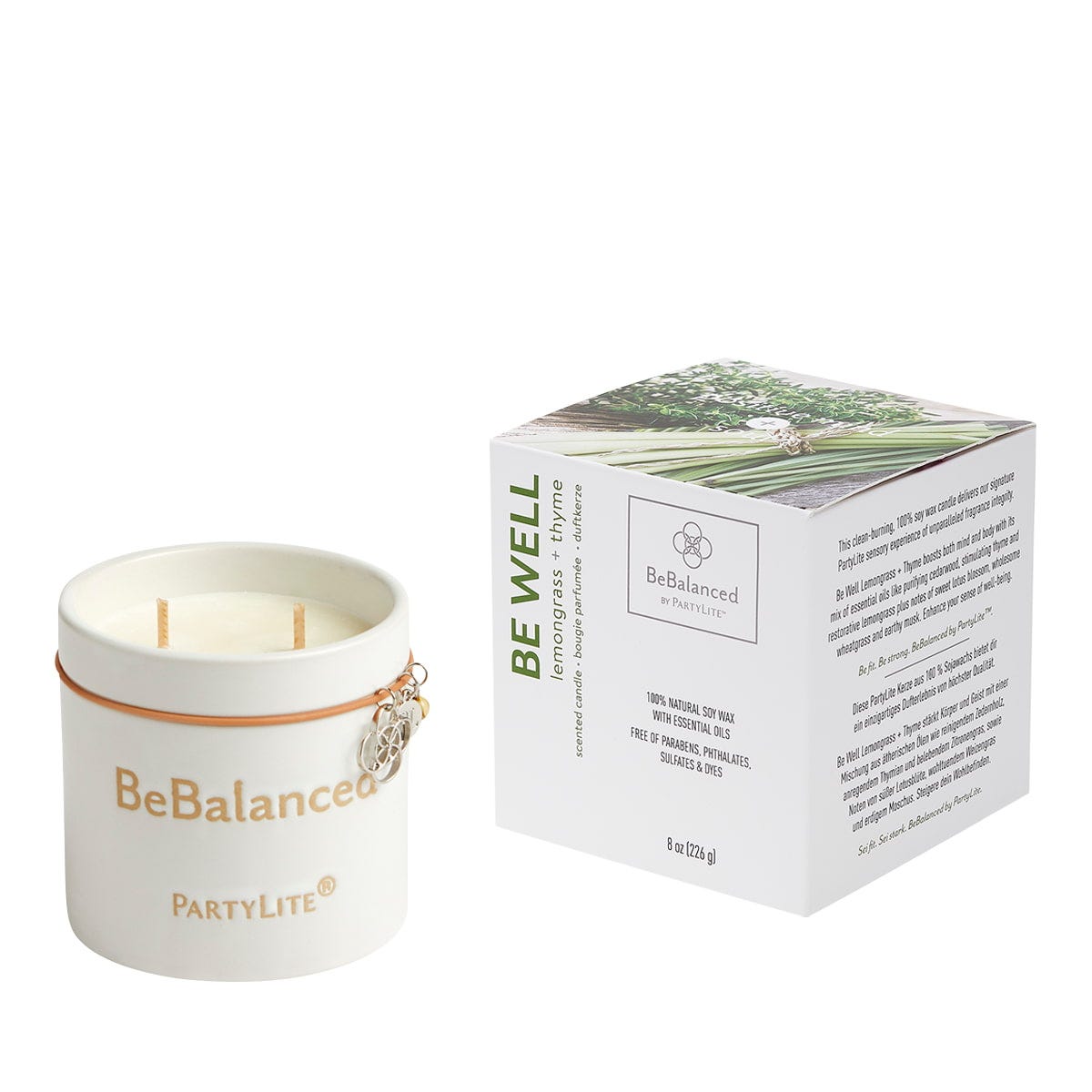 Be Well Lemongrass + Thyme Jar Candle