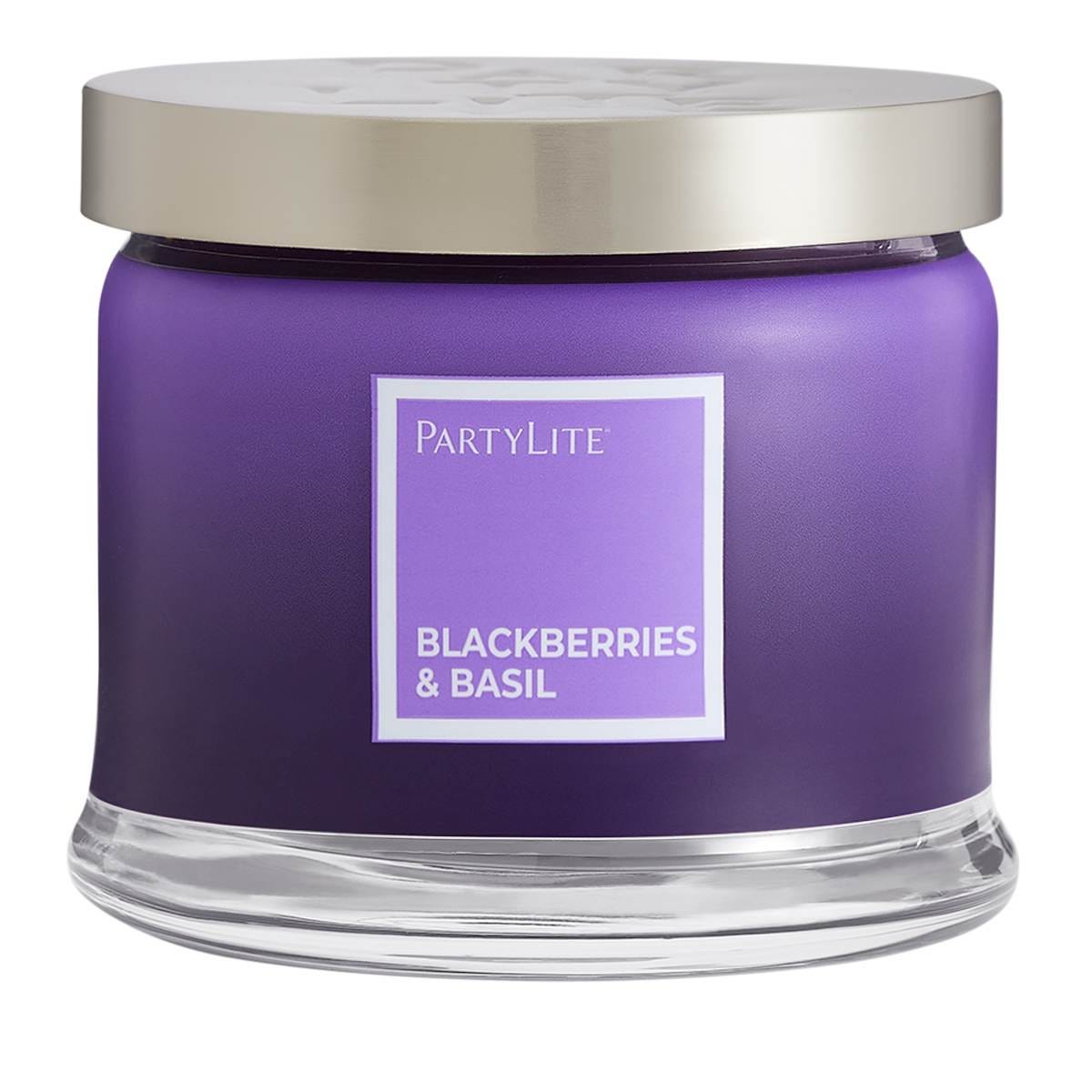 Blackberries & Basil 3-Wick Jar Candle