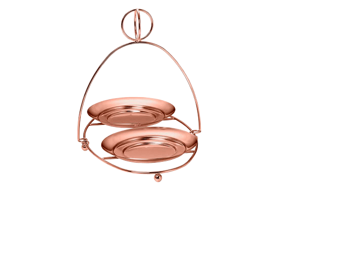 Copper Mix & Mingle Double Jar Display Stand