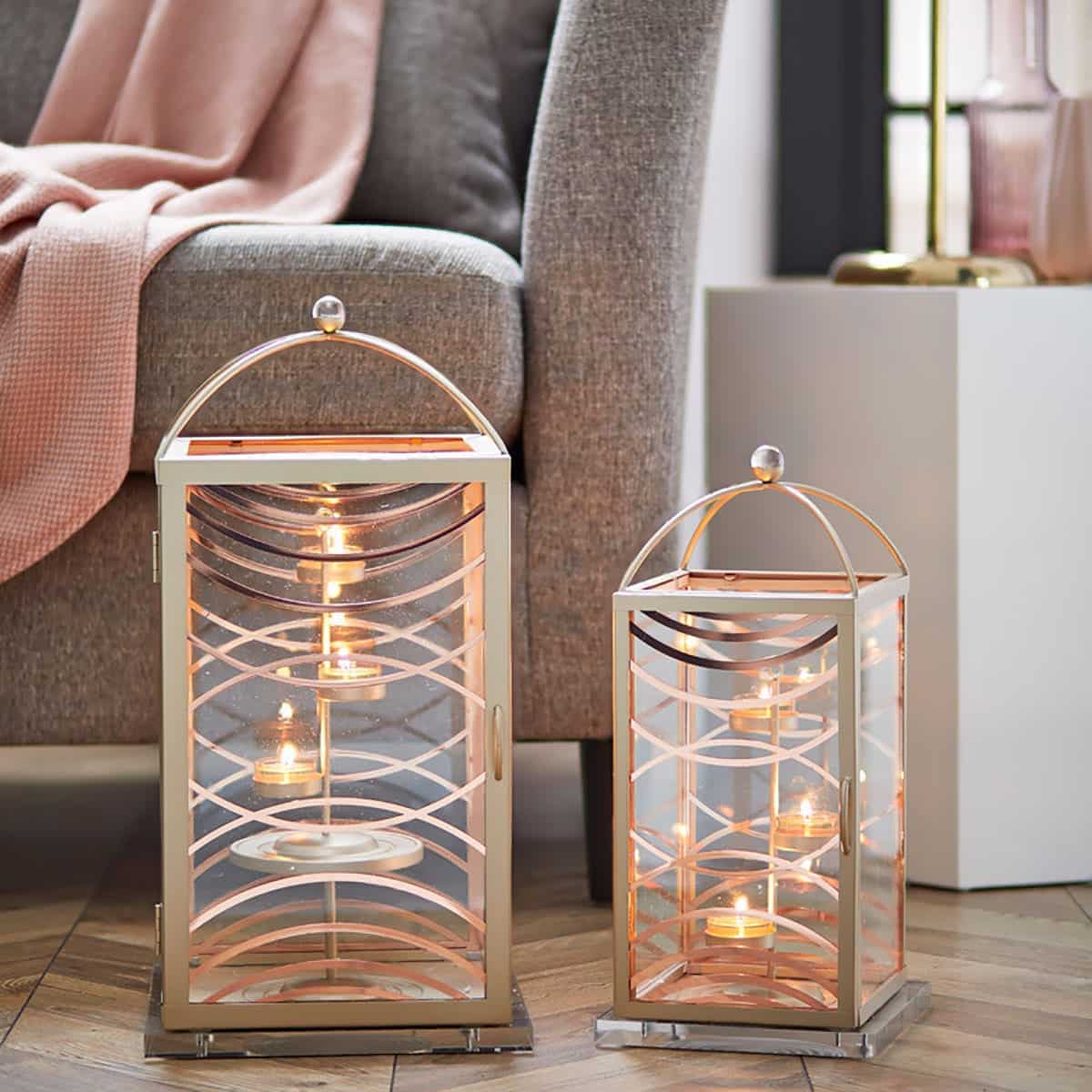 Curved Lines Lantern - Large