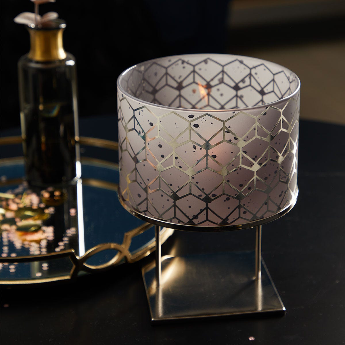 Deco Glam Candle Lamp