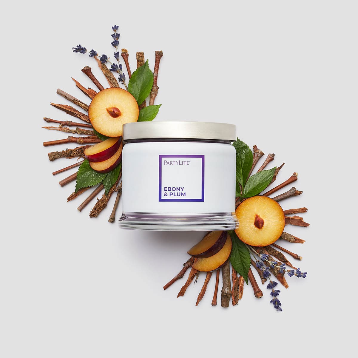 Ebony & Plum 3-Wick Jar Candle