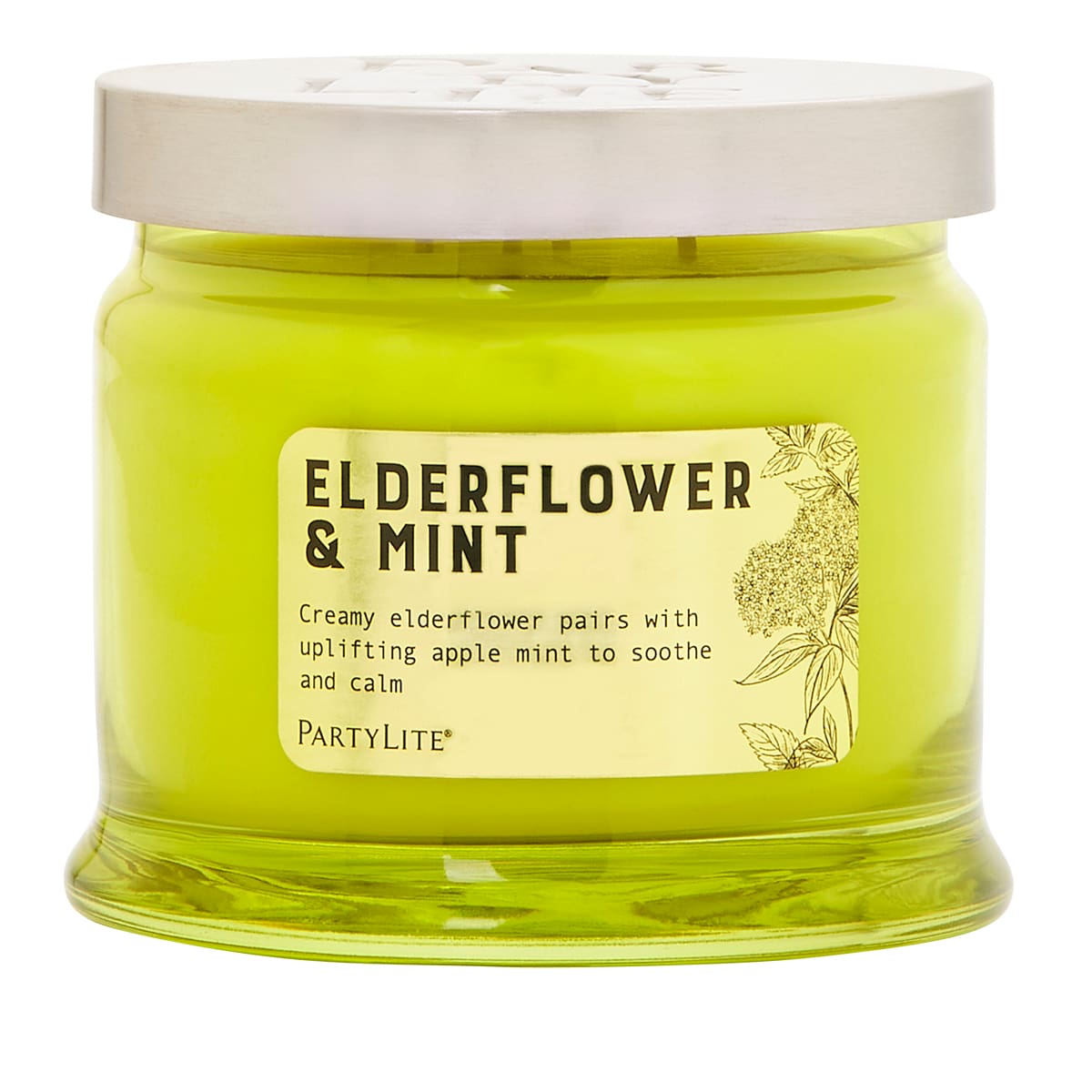 Elderflower & Mint 3 Wick Jar Candle
