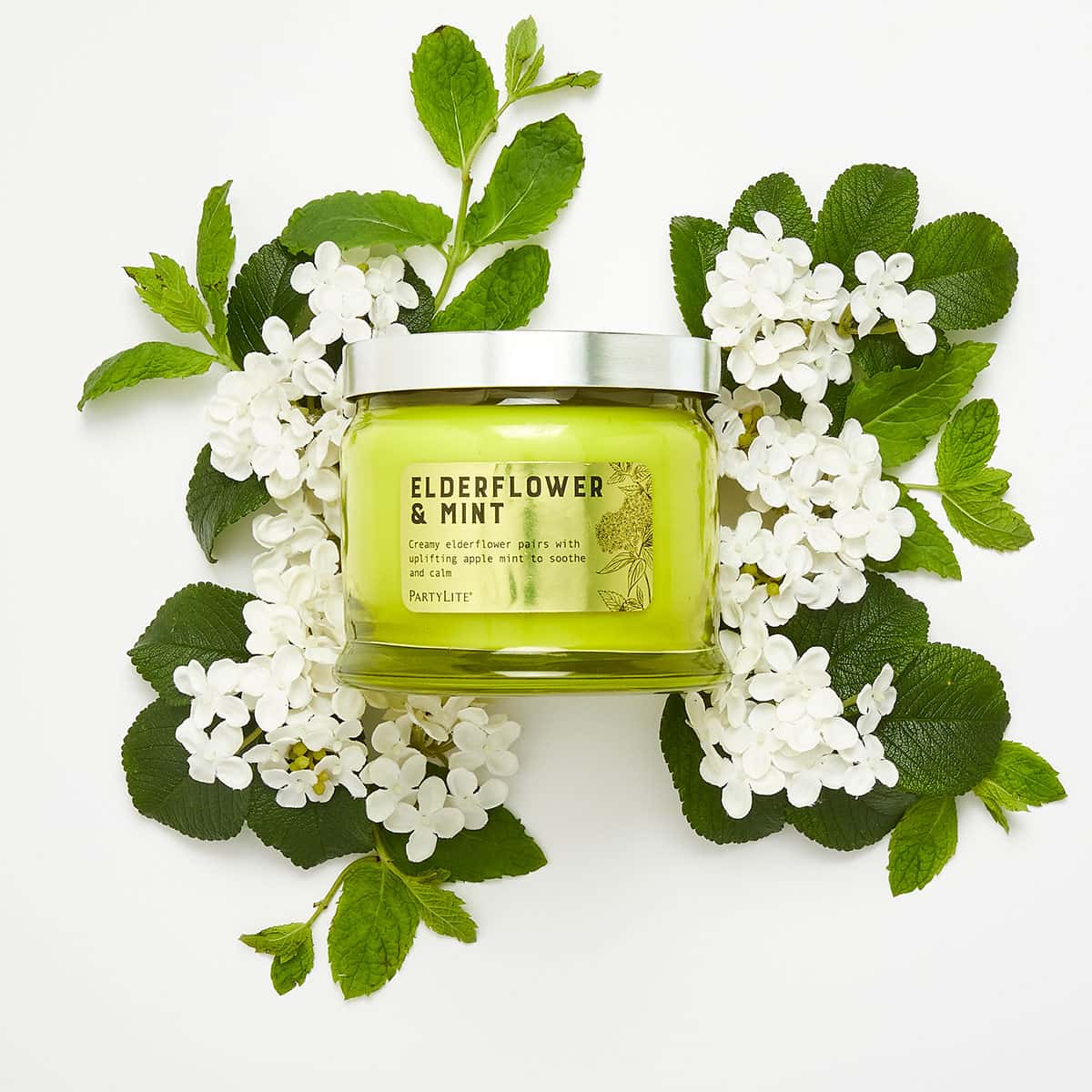 Elderflower & Mint 3 Wick Jar Candle