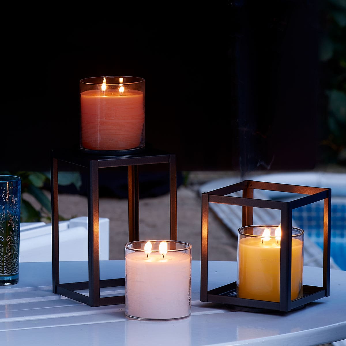 Elevated Jar Holder Pair