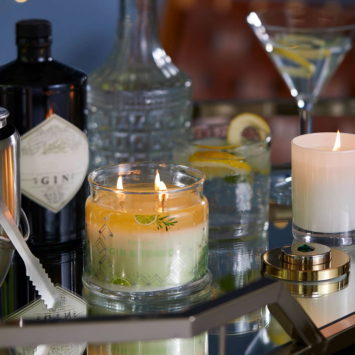 Gin & Tonic 3 Wick Jar Candle