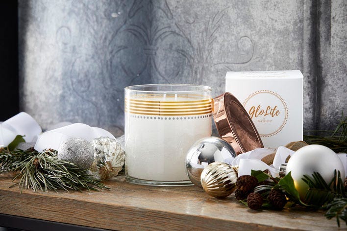 GloLite by PartyLite Woodland Hideaway Scented Jar Candle