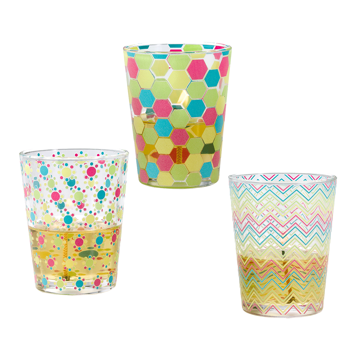 Glow-in-the-Dark Summer Fun Votive Holder Trio