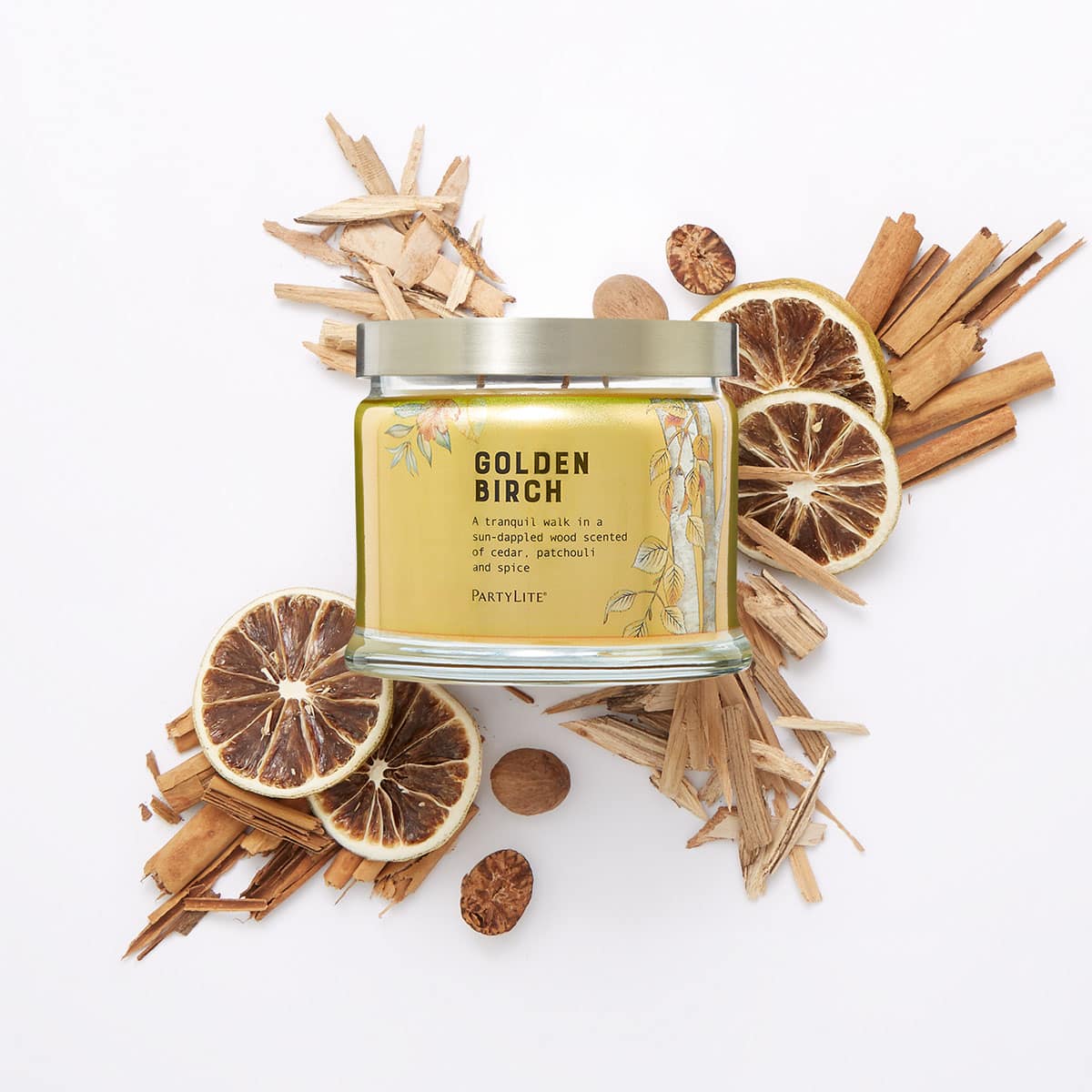 Golden Birch 3-Wick Jar Candle