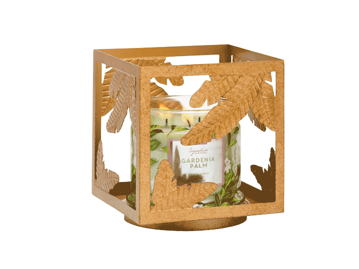 Golden Square Jar Holder