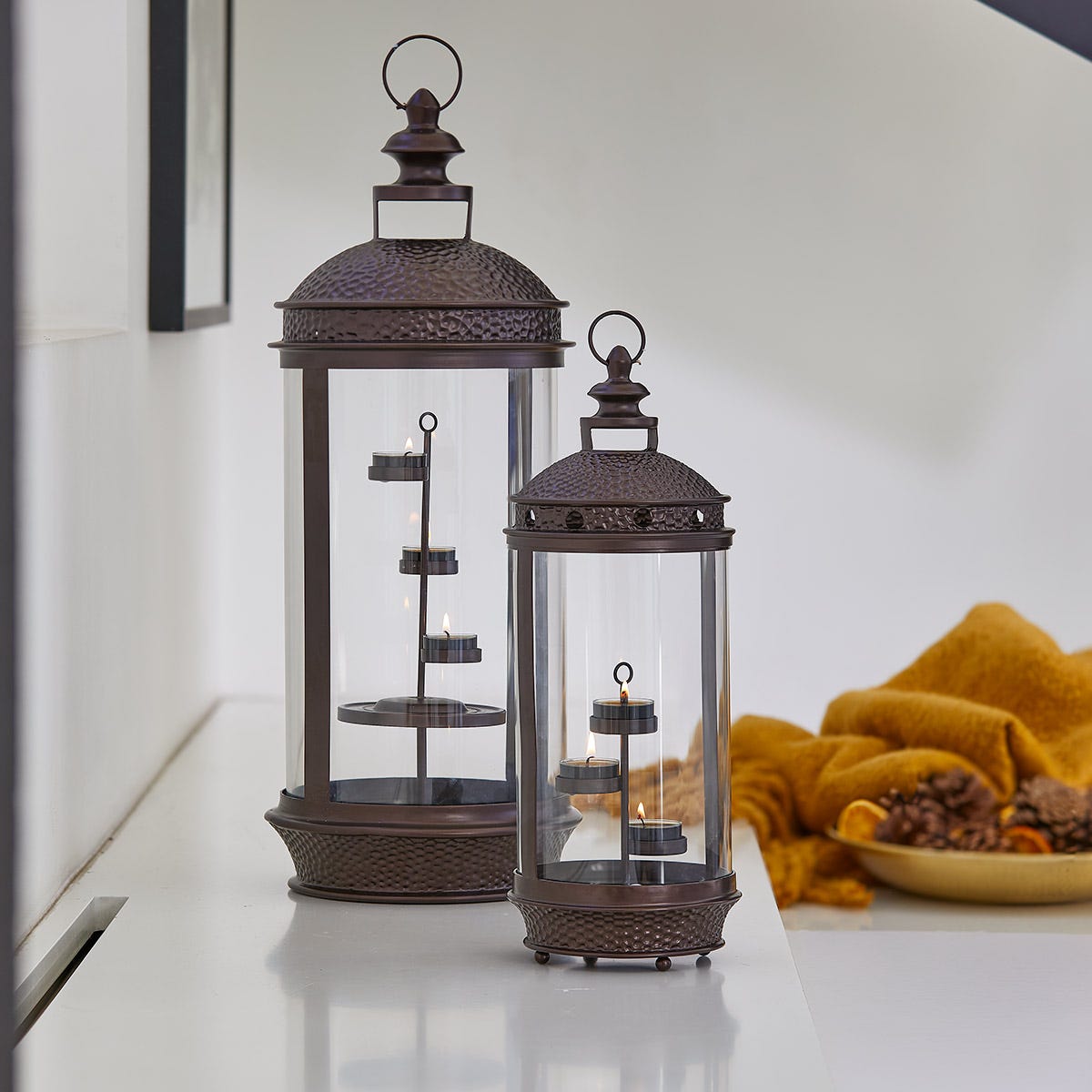 Hammered Minaret Lantern ‚ - Large