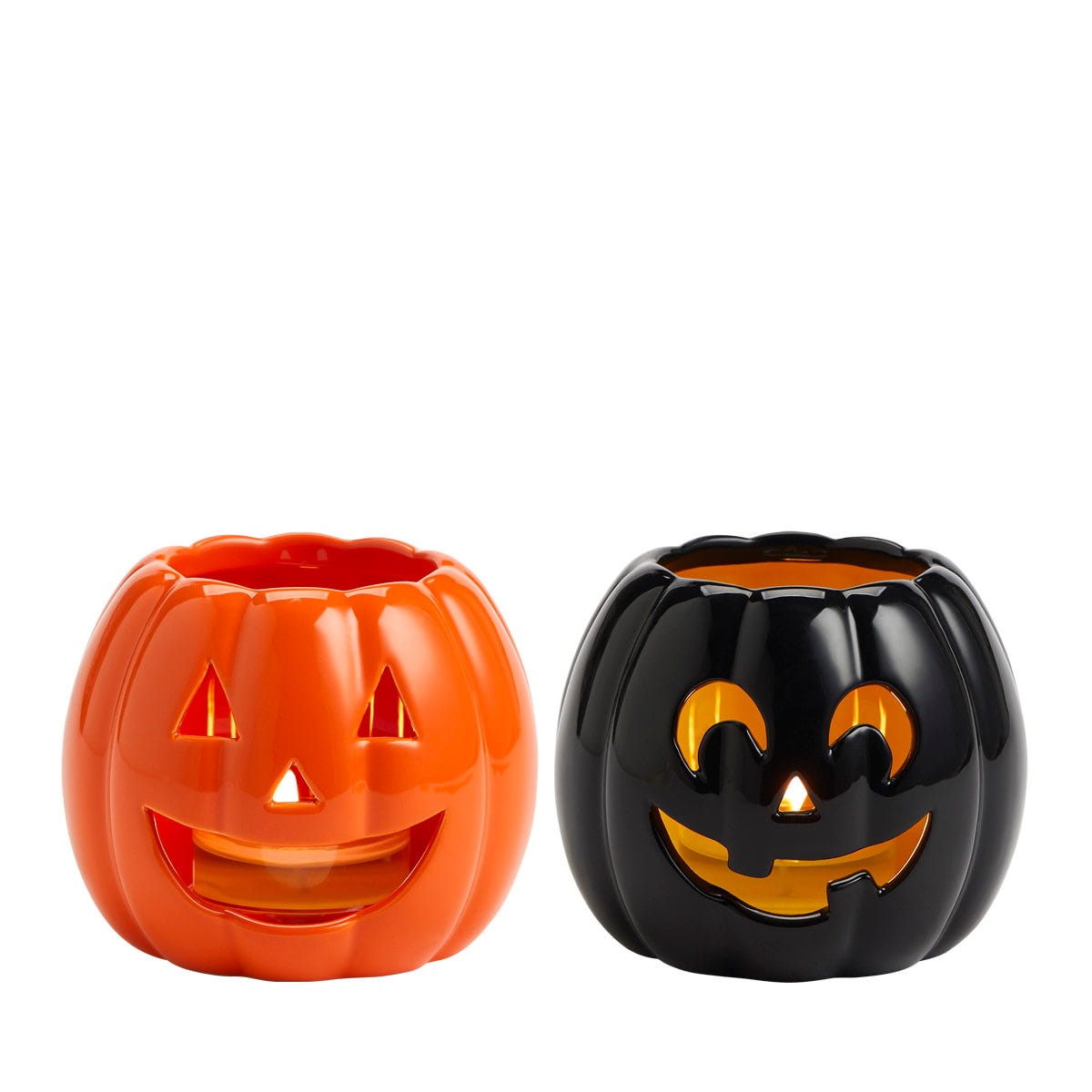 JackO'Lantern Tealight Holder Pair Set PartyLite PartyLite Canada