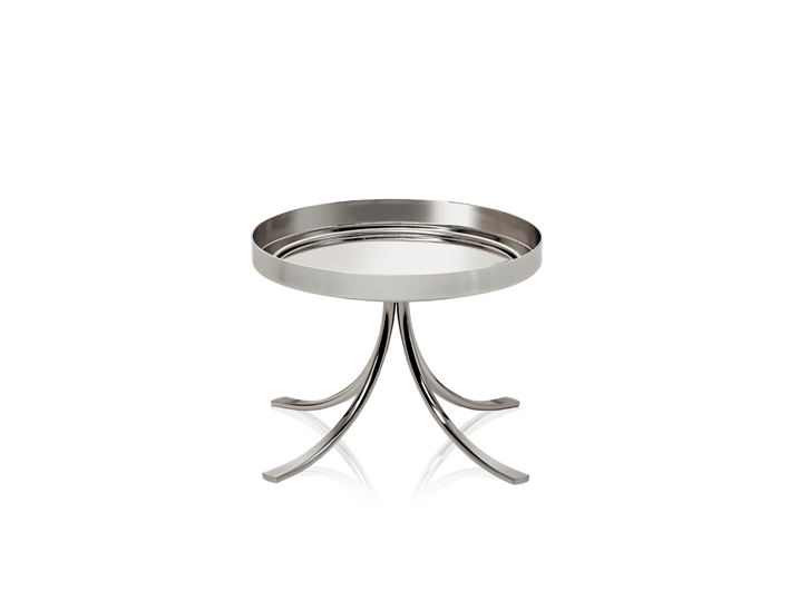 Jar Pedestal Candle Holder- Nickel Plate