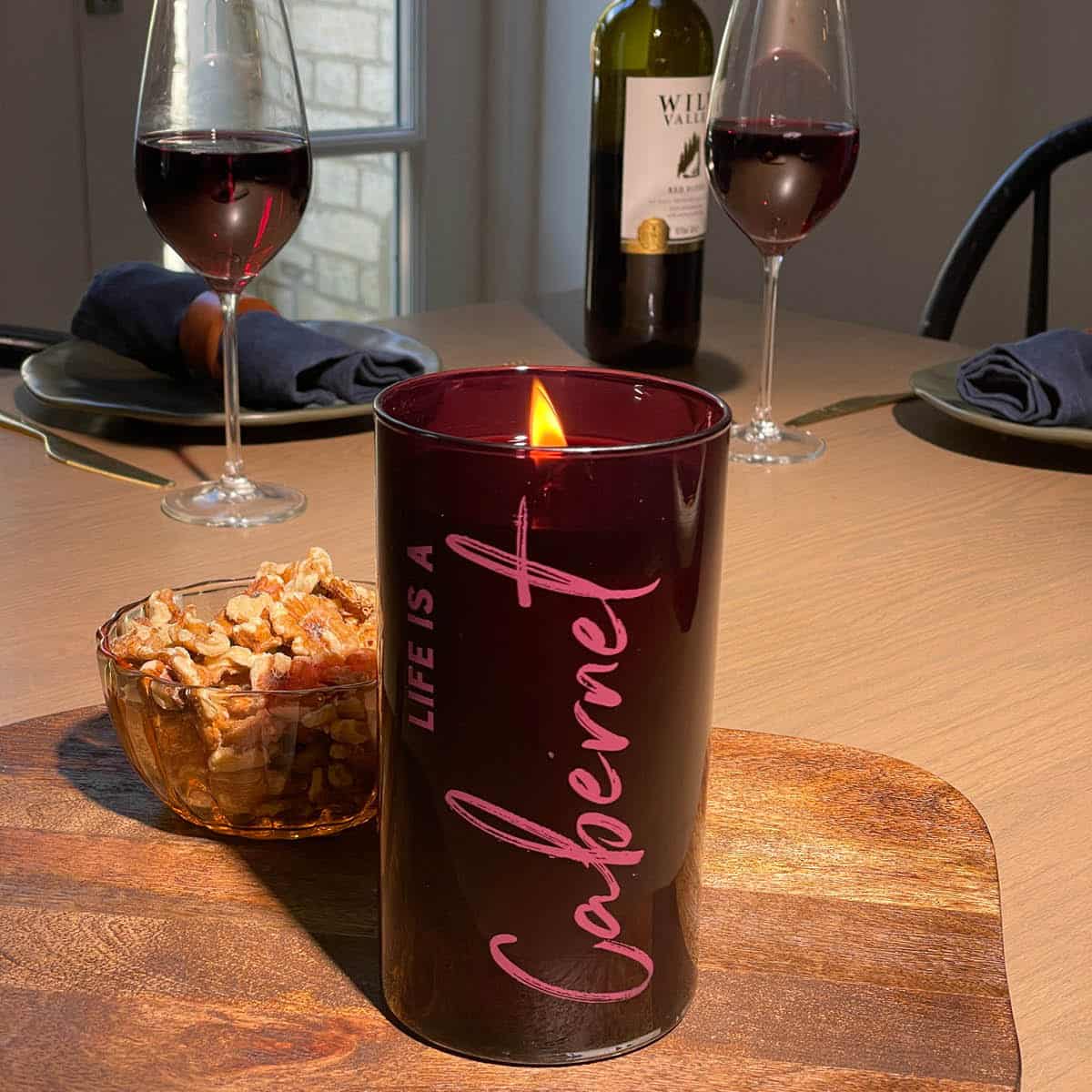 Life is A Cabernet Jar Candle