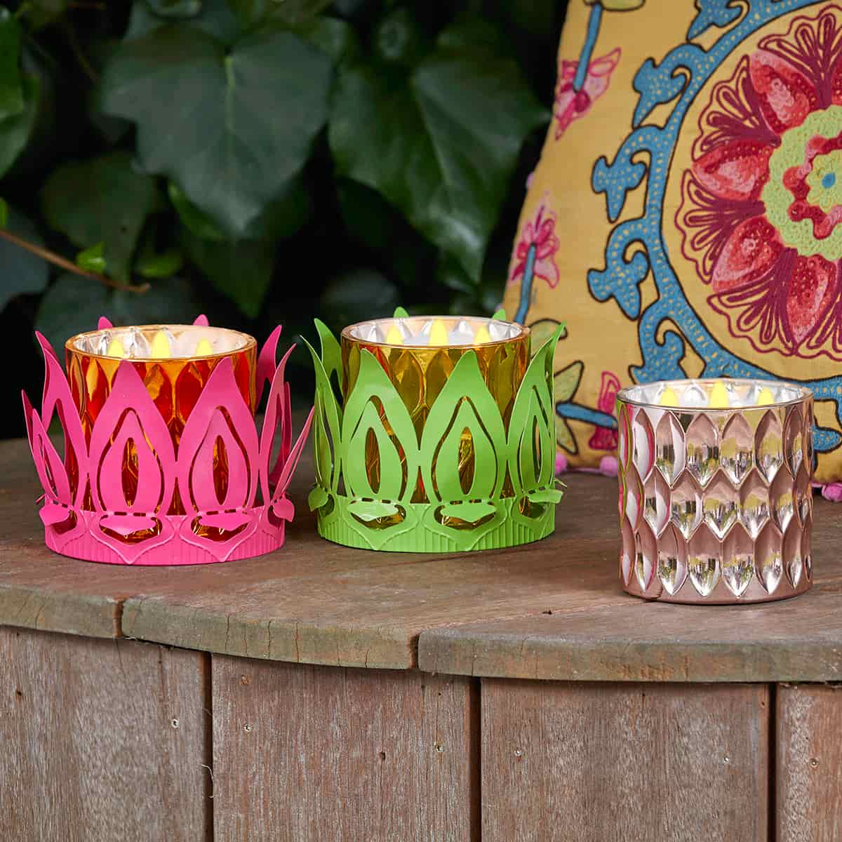 Lotus Jar Holder Green