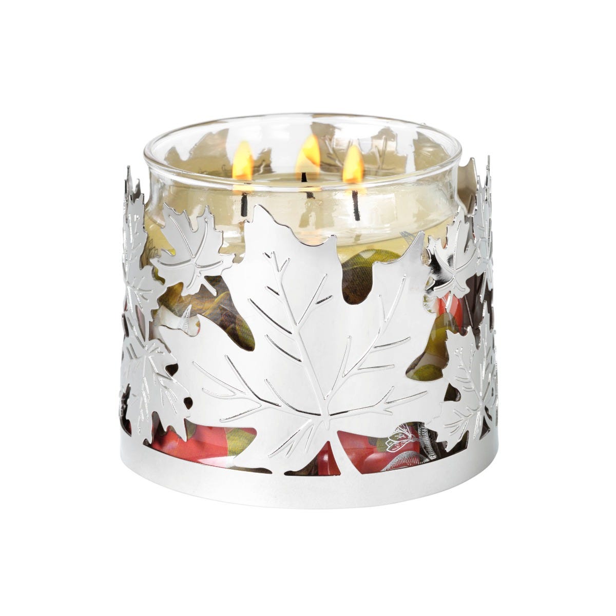 Maple Leaf Jar Candle Holder