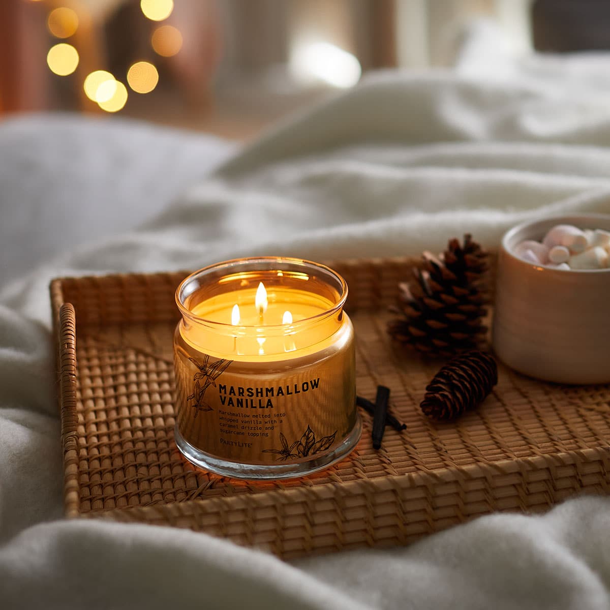 Marshmallow Vanilla 3-Wick Jar Candle