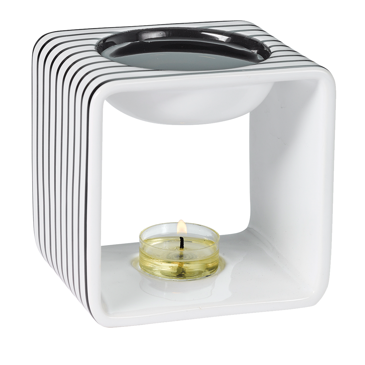 Monochrome Pinstripe Fragrance Warmer
