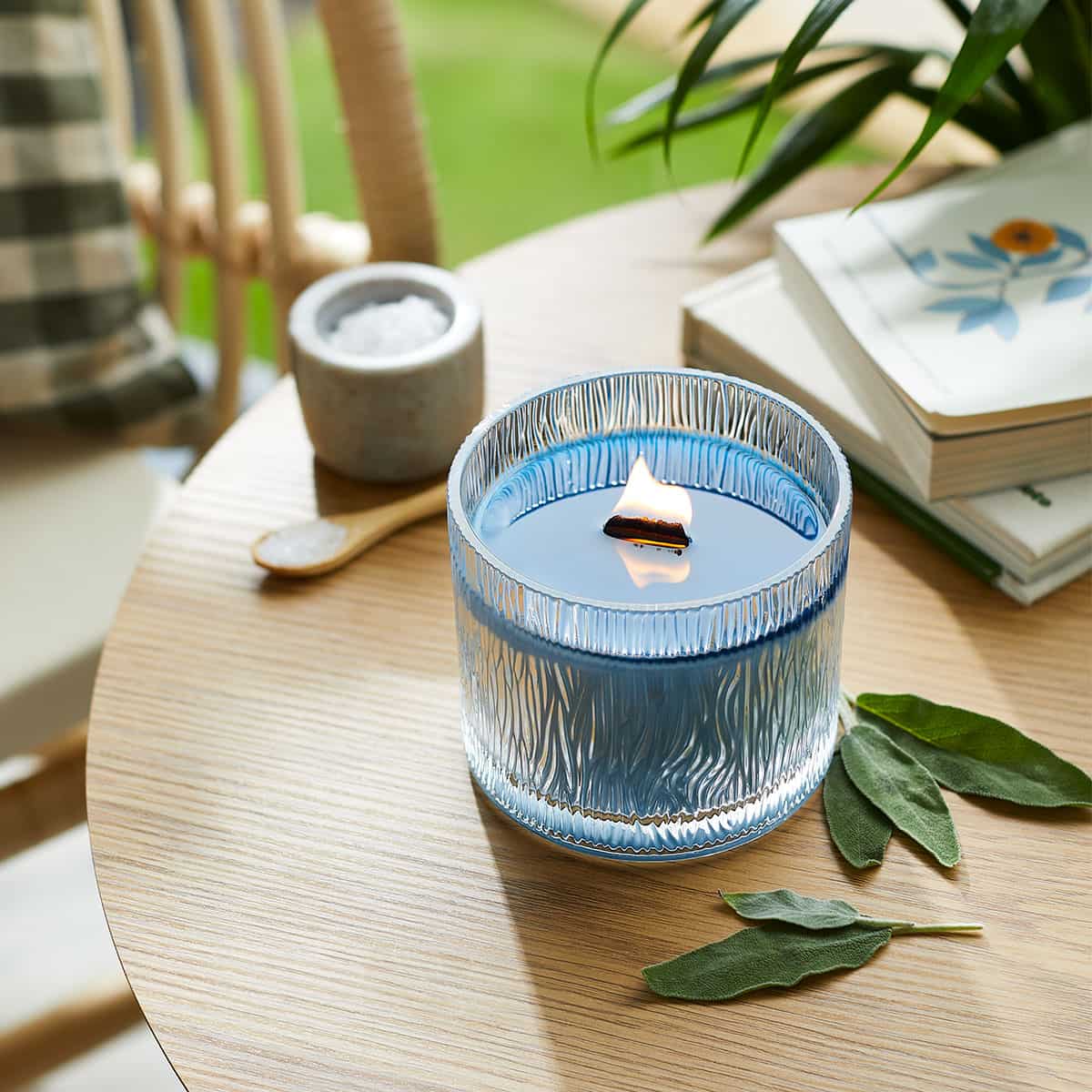 Nature's Light™ Sea Salt & Sage Jar Candle