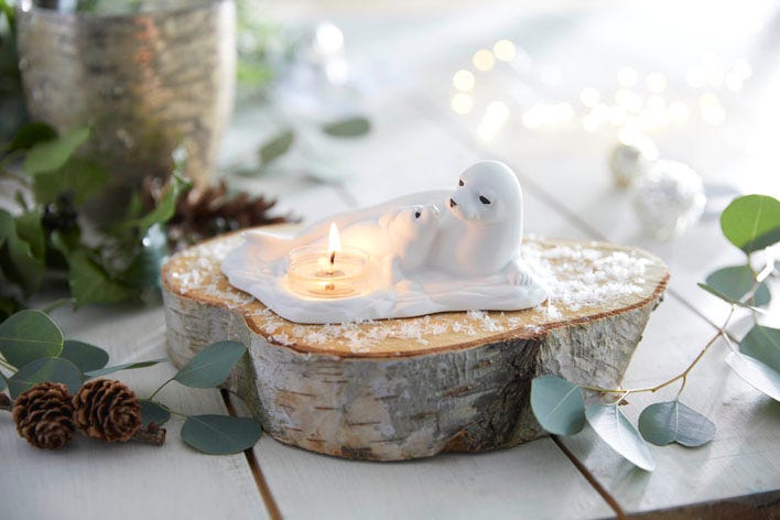 Nature's Wonders™ Arctic Love Tealight Holder