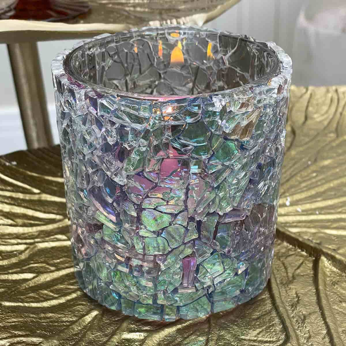 Opaline Mosaic Tealight Holder
