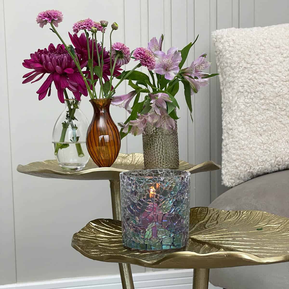 Opaline Mosaic Tealight Holder