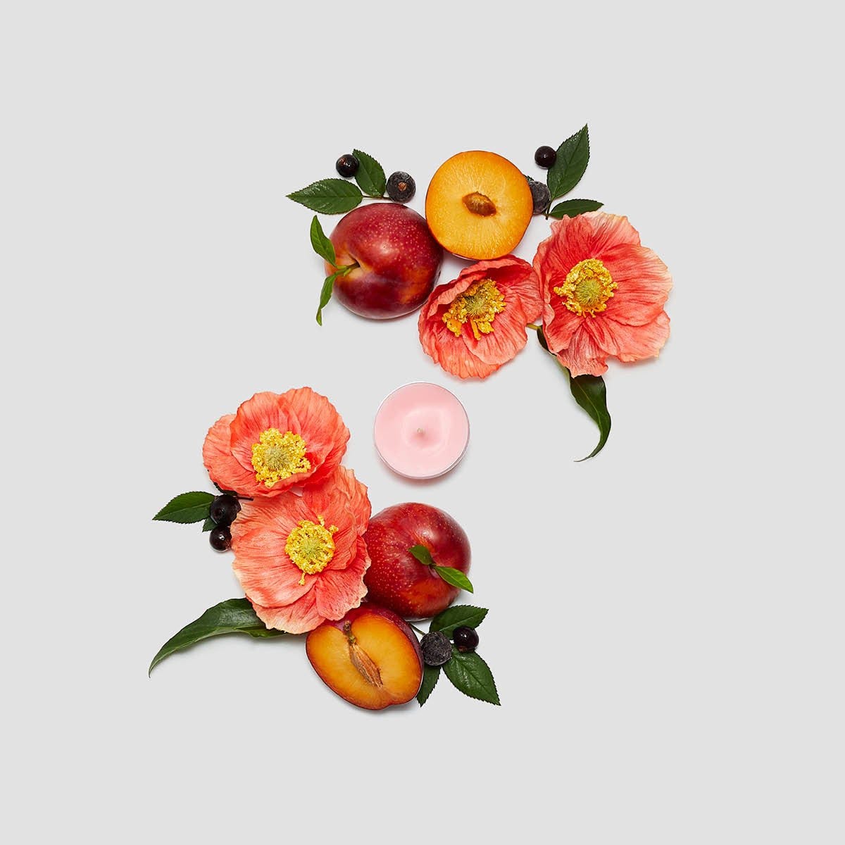 Pink Poppies & Plum Universal Tealight® Candles