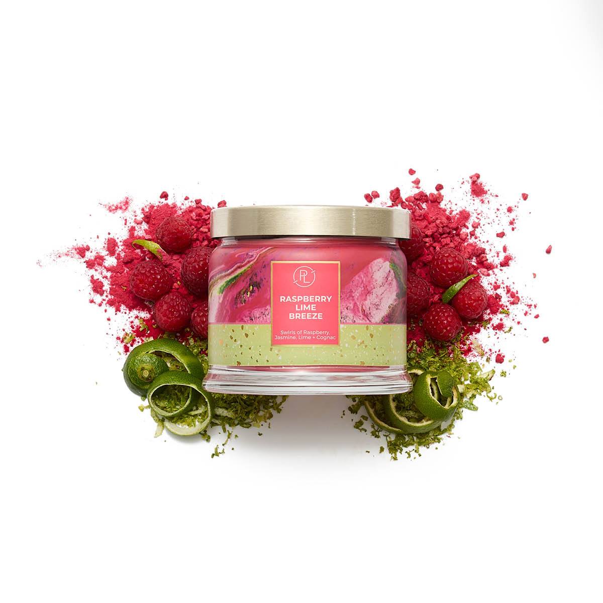 Raspberry Lime Breeze 3-Wick Jar Candle