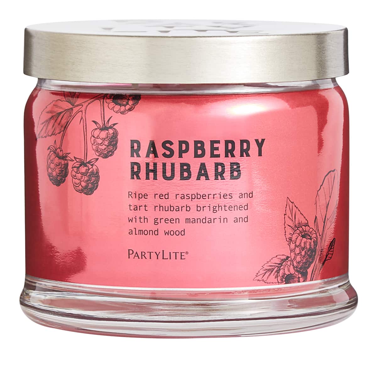 Raspberry Rhubarb 3-Wick Jar Candle