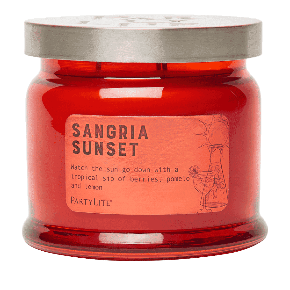 Sangria Sunset 3 Wick Jar Candle