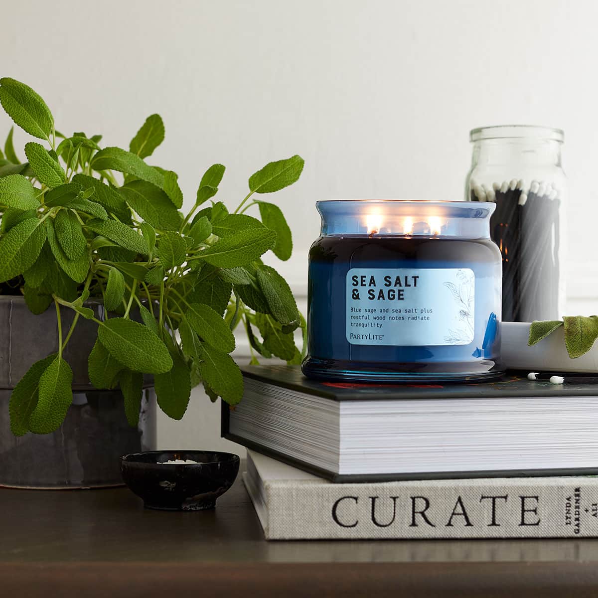 Sea Salt & Sage 3 Wick Jar Candle