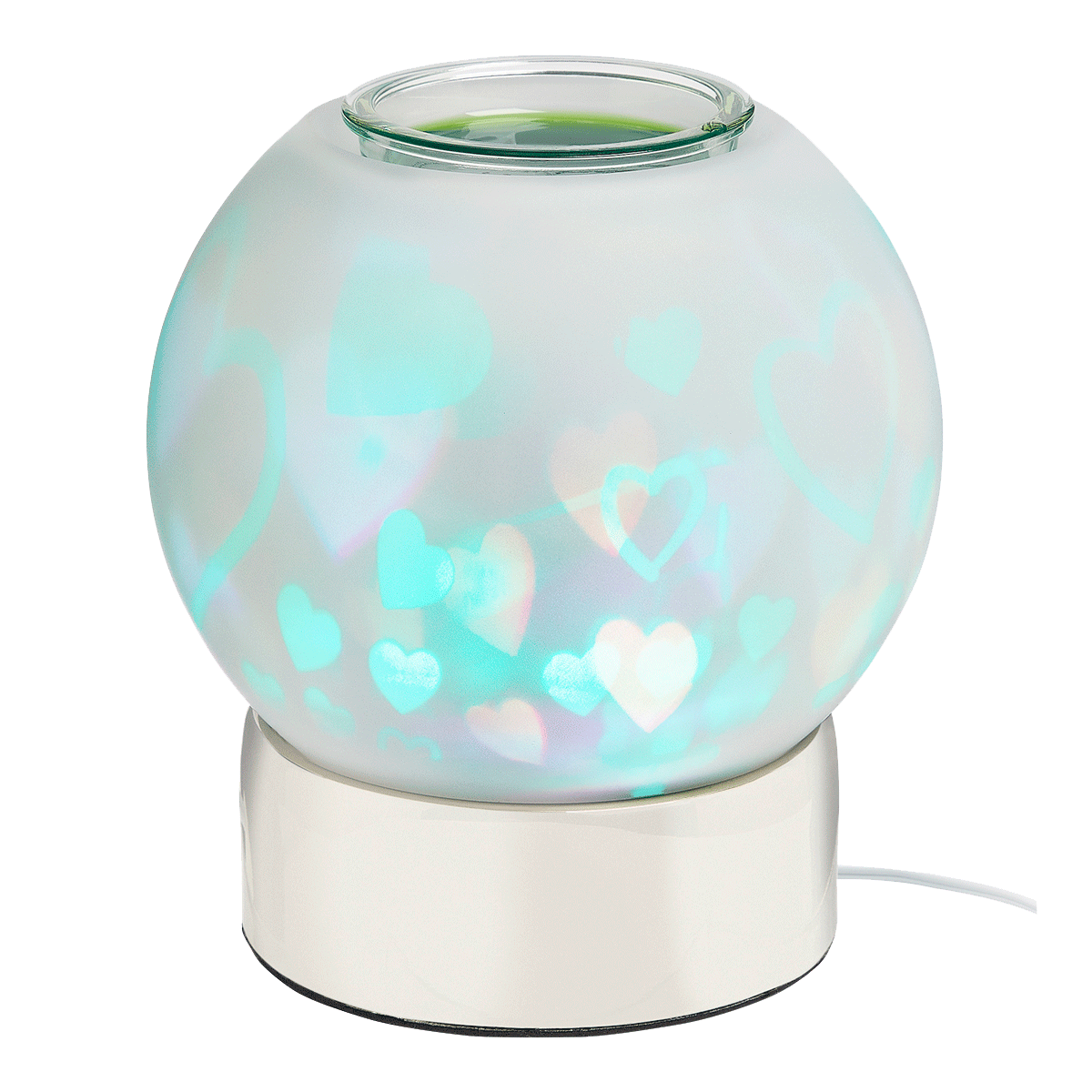 Swirling Hearts ScentGlow® Electric Wax Melt Warmer