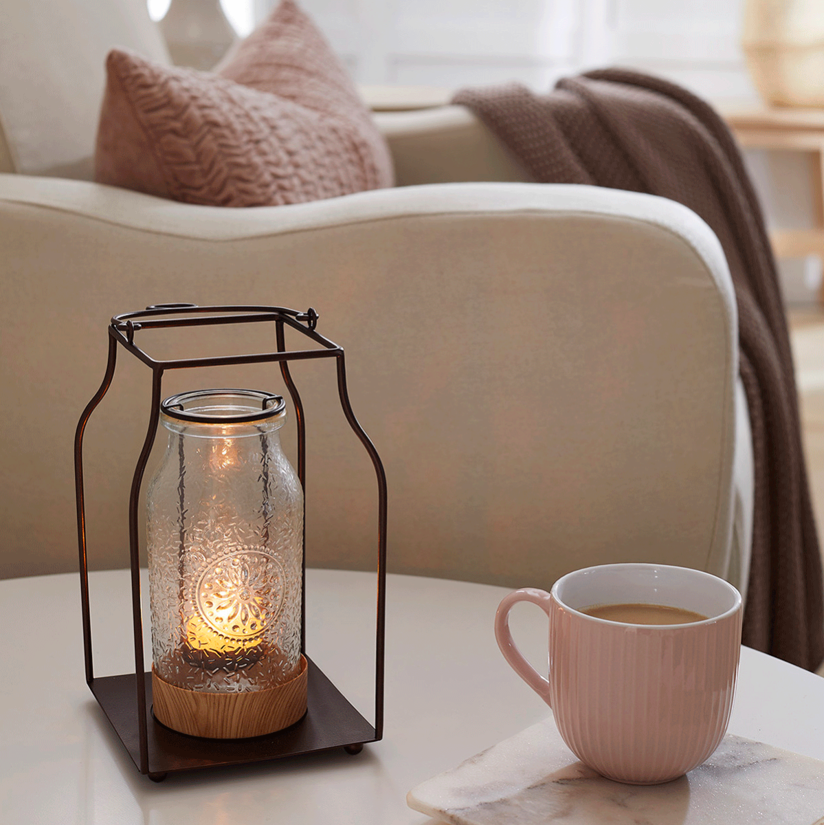 Vintage Milk Bottle Lantern Candle Holder