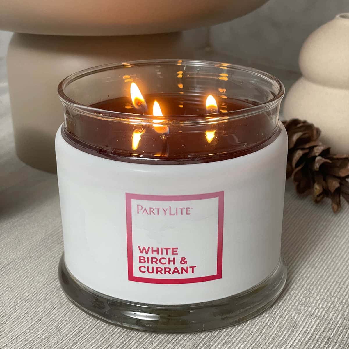 White Birch & Currant 3-Wick Jar Candle