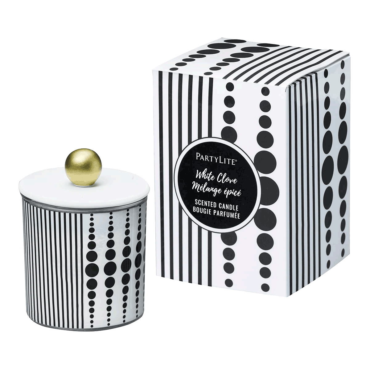 White Clove Monochrome Jar Candle