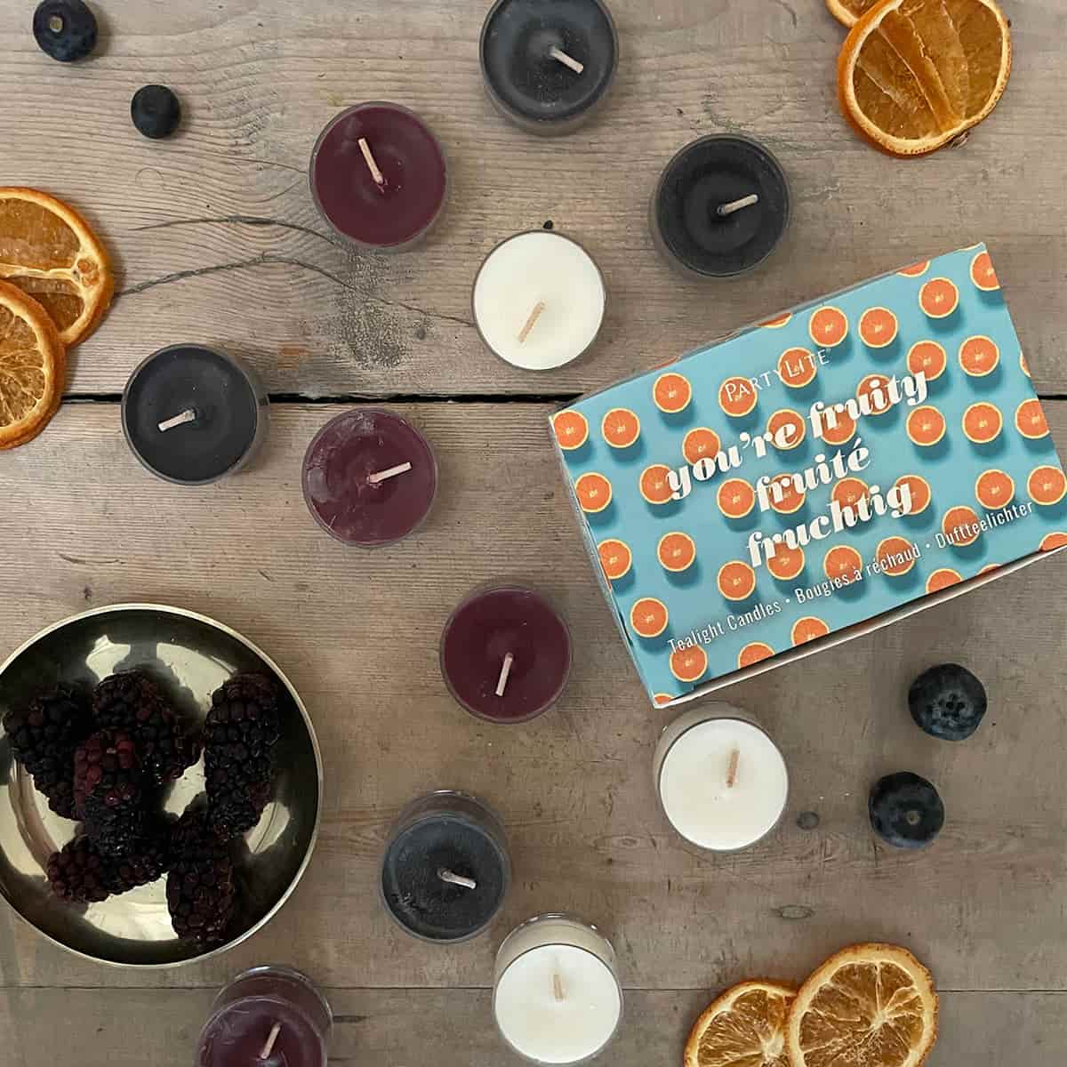 You're Fruity 12-Piece Tealight Sampler