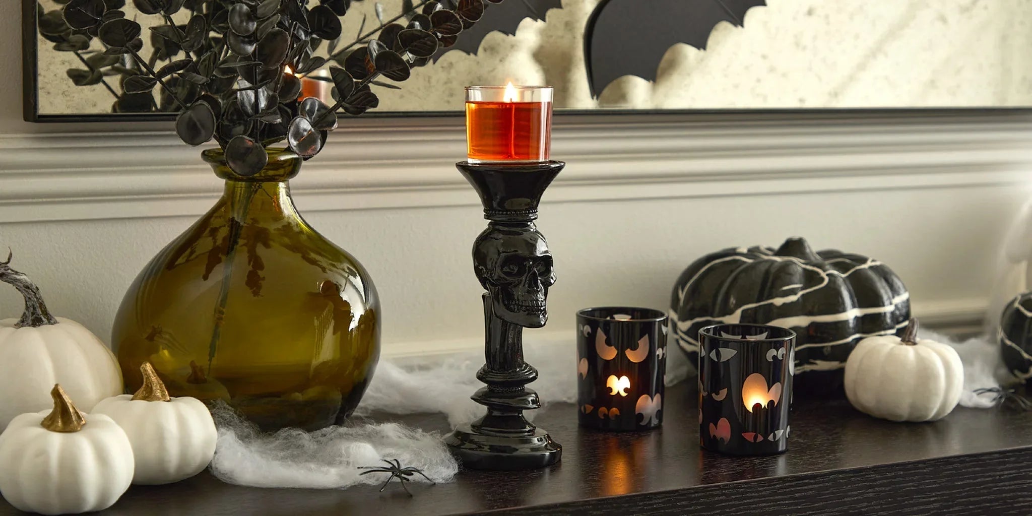Halloween Candles and Candle Holders