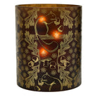 Autumn Canvas Hurricane with gold leaf design against a white background.