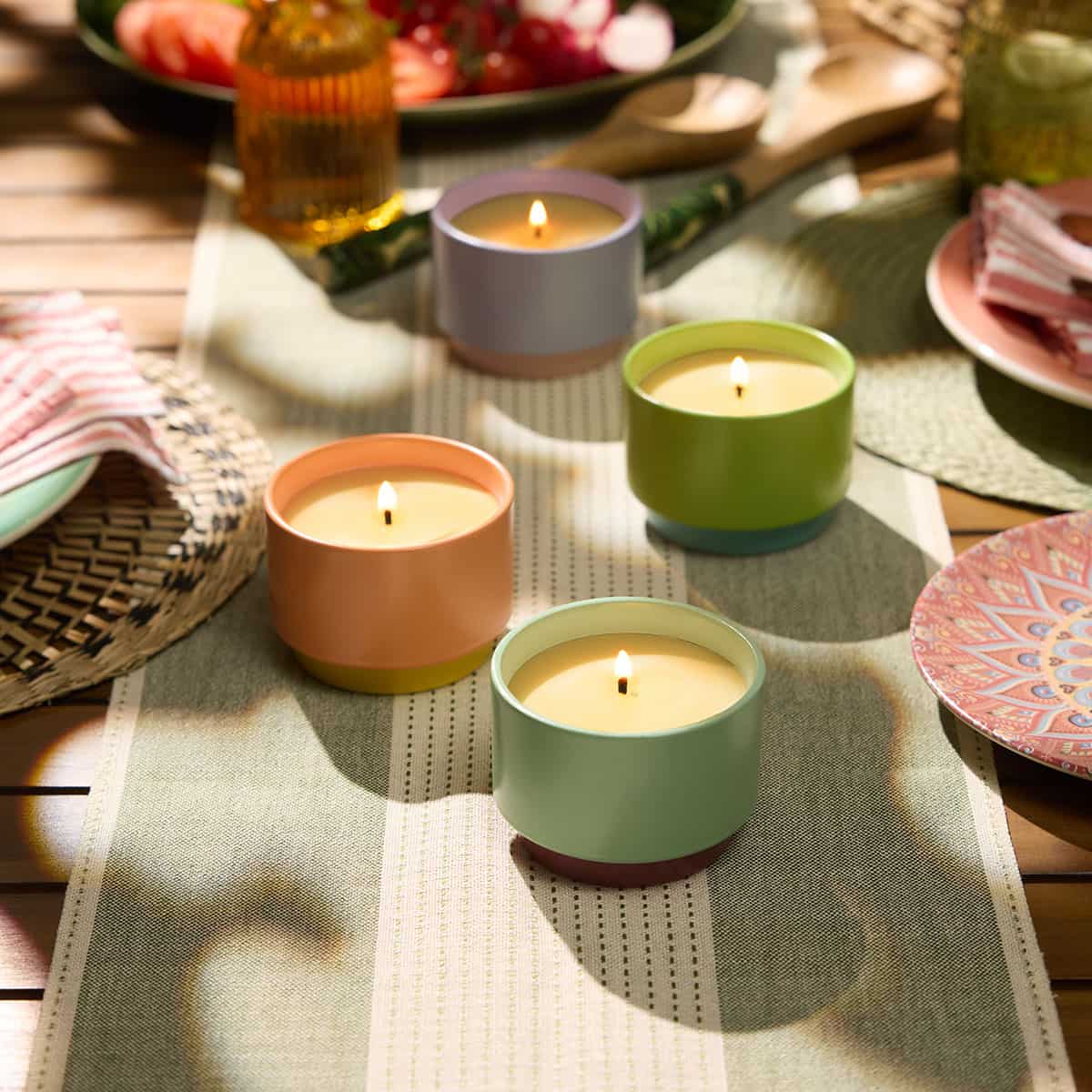 Wild Lemongrass Citronella Two-Tone Jar Candle | PartyLite