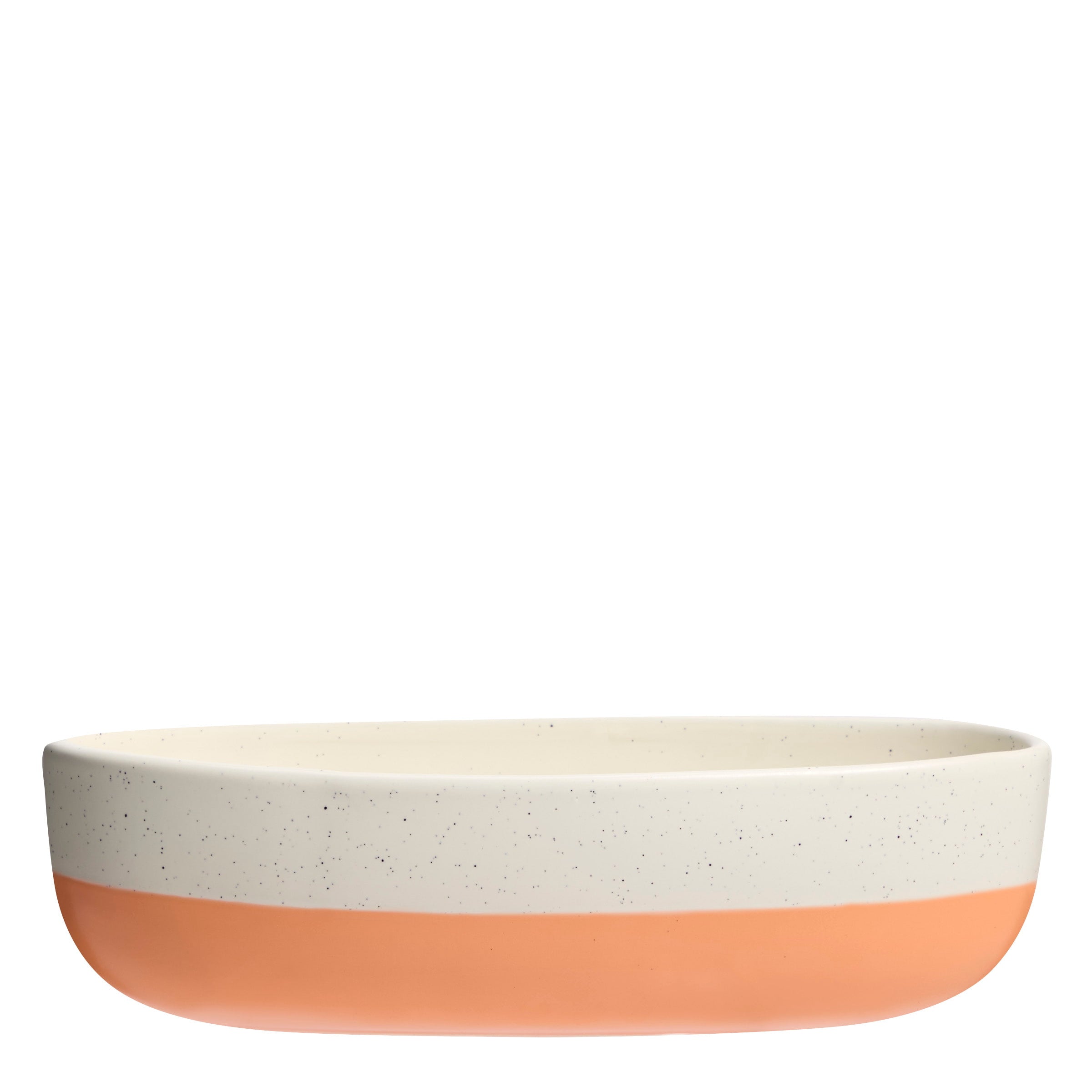 Peach Honey Citronella 4-wick two tone Jar Candle against a white background