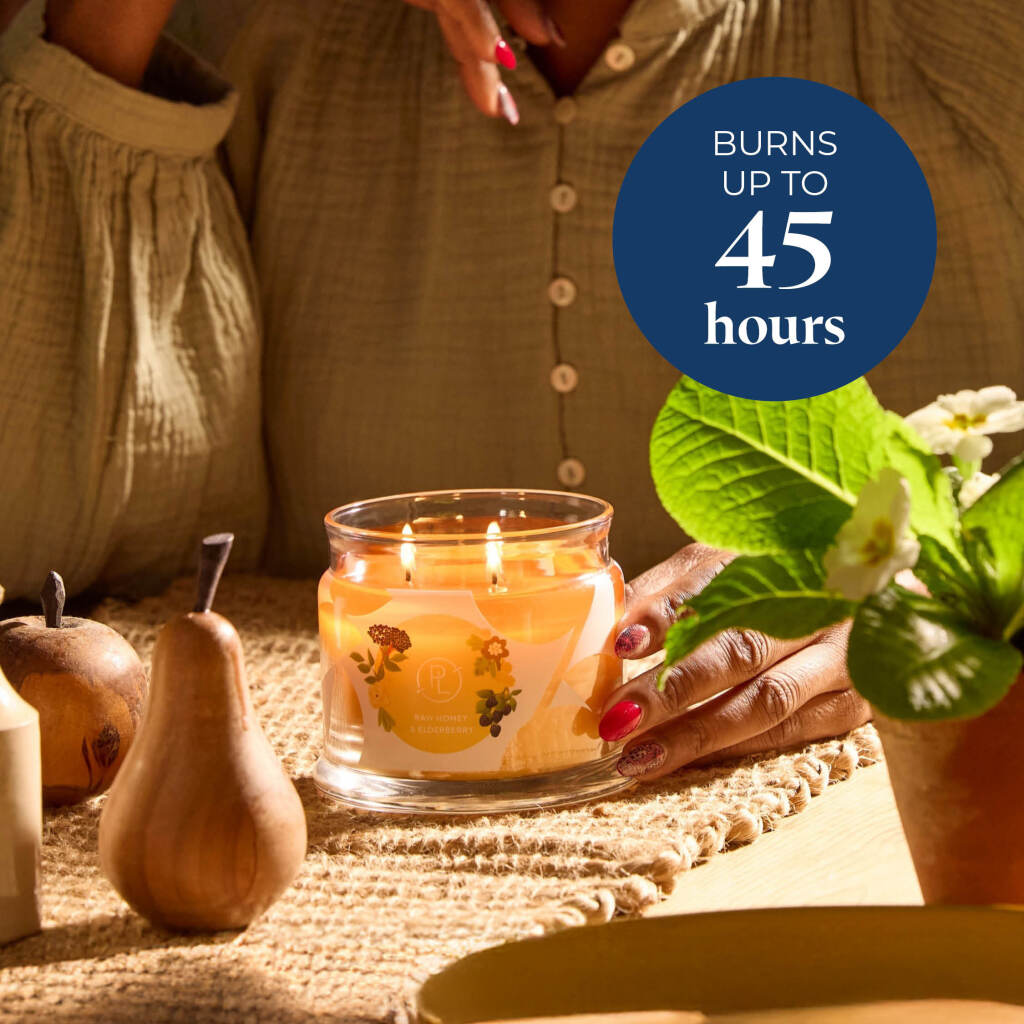 Raw Honey & Elderberry 3-Wick Jar Candle | PartyLite – PartyLite