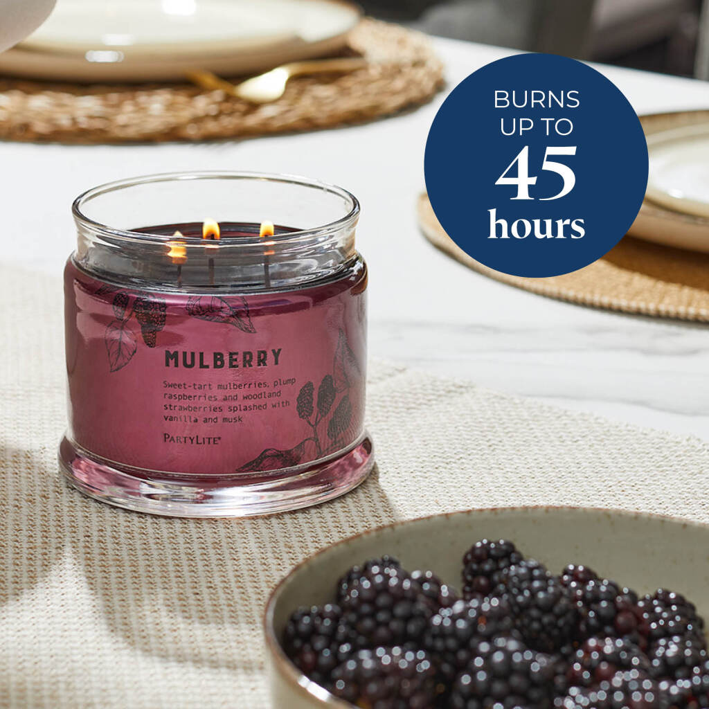 Mulberry 3-Wick Jar Candle | PartyLite CA – PartyLite Canada