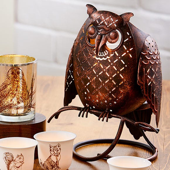 お香 OWL Rustic Owl Jar Candle Holder | PartyLite CA – PartyLite Canada